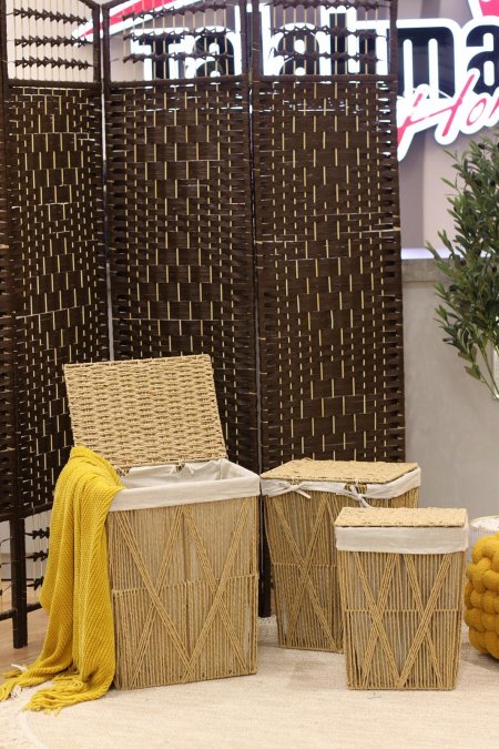 طقم سلال مربع من 3 قطع